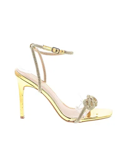 Pre-owned Dream Pairs Sandals In Gold