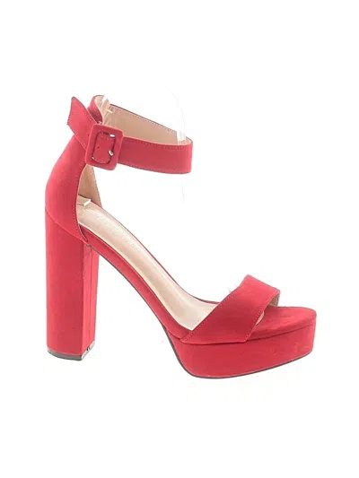Pre-owned Dream Pairs Sandals In Red