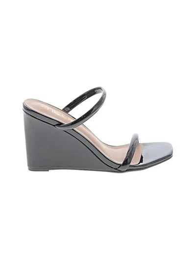 Pre-owned Dream Pairs Wedges In Black