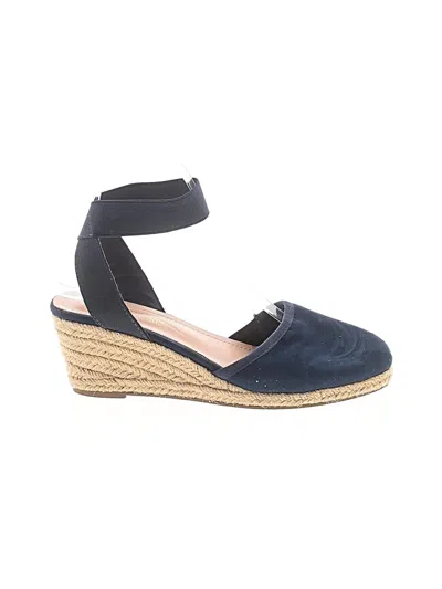 Pre-owned Dream Pairs Wedges In Blue