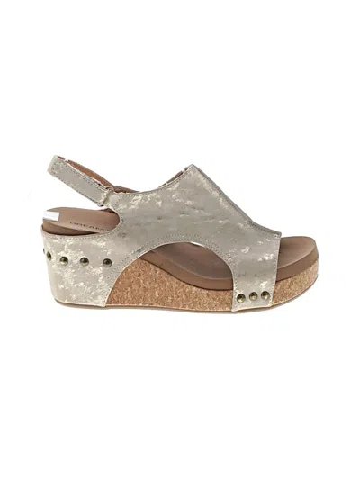 Pre-owned Dream Pairs Wedges In Gray