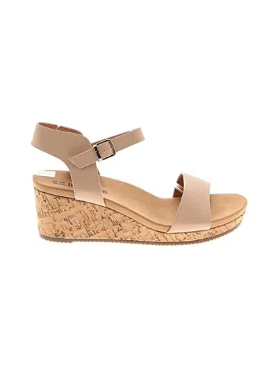 Pre-owned Dream Pairs Wedges In Tan