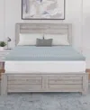 Dream Serenity Closeout!  Peak Comfort 3" Memory Foam Mattress Topper, Twin In Gray