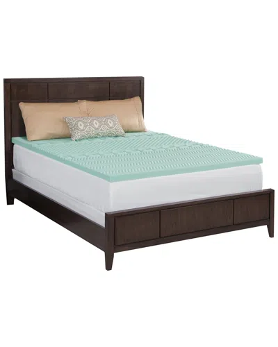 Dream Serenity Ecozone 2in Memory Foam Mattress Topper In Green