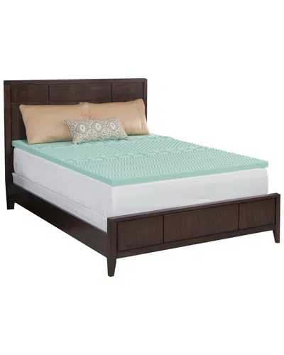 Dream Serenity Ecozone 4in Memory Foam Mattress Topper In Green