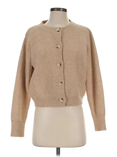 Pre-owned Dreamers By Debut Cardigan Sweater In Tan