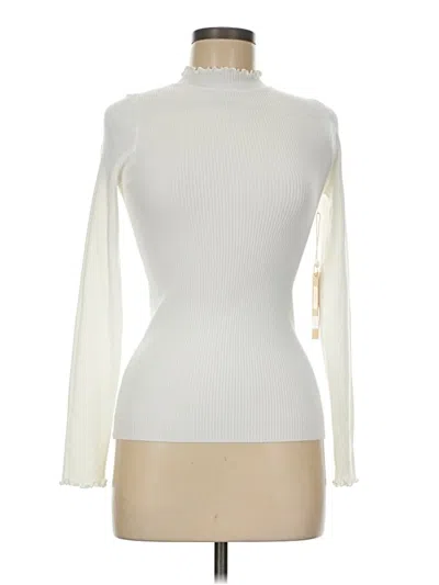 Pre-owned Dreamers By Debut Long Sleeve Turtleneck In White