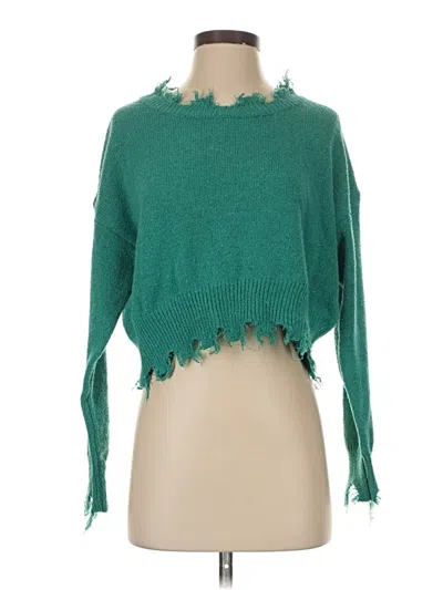 Pre-owned Dreamers By Debut Pullover Sweater In Green