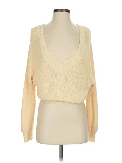 Pre-owned Dreamers By Debut Pullover Sweater In White