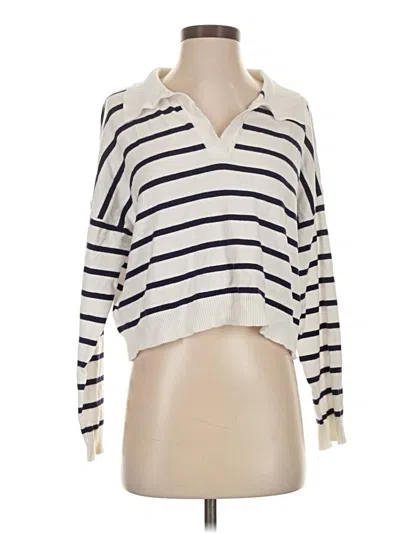 Pre-owned Dreamers By Debut Pullover Sweater In White