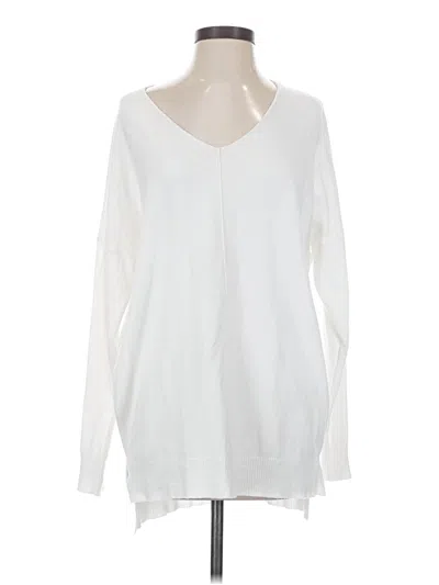 Pre-owned Dreamers By Debut Pullover Sweater In White