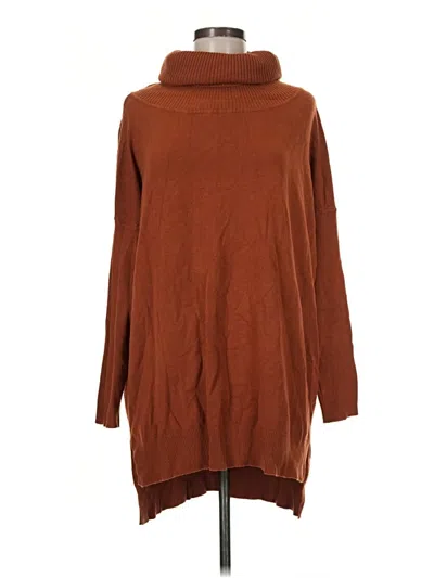 Pre-owned Dreamers By Debut Turtleneck Sweater In Brown
