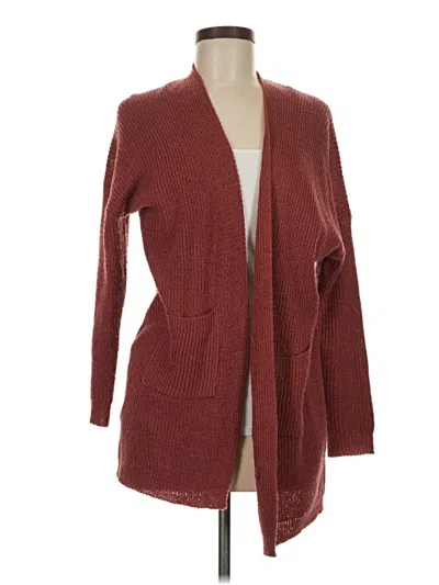 Pre-owned Dreamers Cardigan Sweater In Burgundy