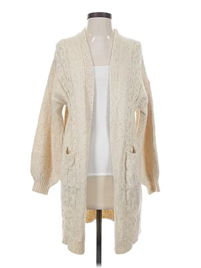 Pre-owned Dreamers Cardigan Sweater In White