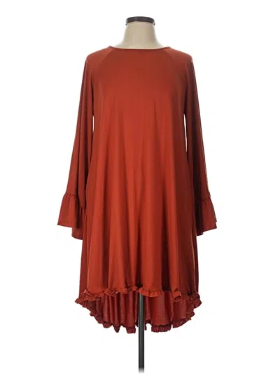 Pre-owned Dreamers Casual Dress In Burgundy