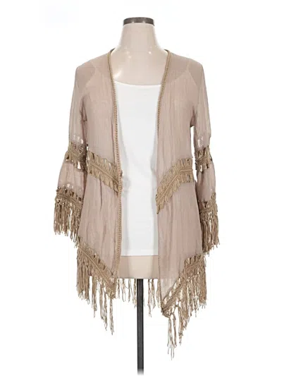 Pre-owned Dreamers Kimono In Tan