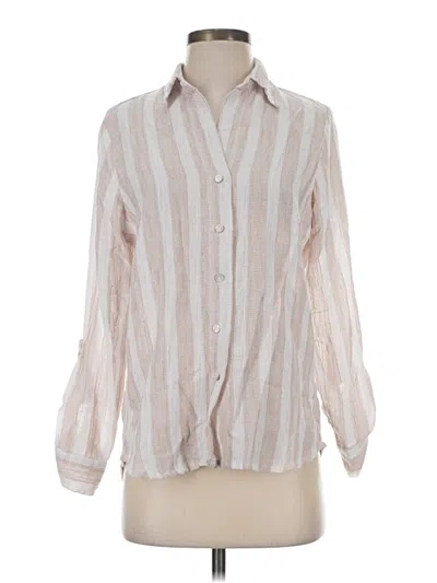 Pre-owned Dreamers Long Sleeve Blouse In Tan