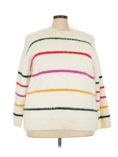 Pre-owned Dreamers Pullover Sweater In White