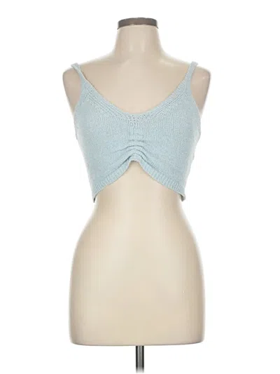 Pre-owned Dreamers Sleeveless Top Blue Sweetheart Neckline Tops