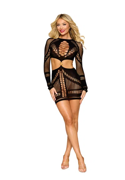 Dreamgirl Chemise Dmnd - One Size - Black