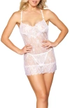 DREAMGIRL LACE CHEMISE & G-STRING SET