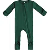Dreamland Baby Kids'  Baby Pajamas With Dream Cuffs In Forest Green