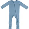 Dreamland Baby Baby Pajamas With Dream Cuffs In Ocean Blue