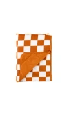 Dreamland Baby Dream  Baby Blanket In Rust Checkerboard