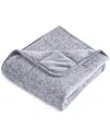 Dreamnest Velvet To Velvet Weighted Throw Blanket In Gray