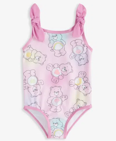 Dreamwave Babies' Toddler Girls Care Bears One-piece Swimsuit In Pink