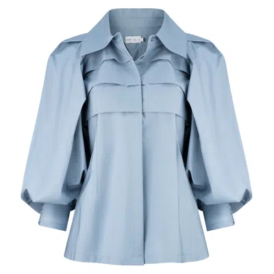 Dref By D Women's Champagne Shirt - Steel Blue