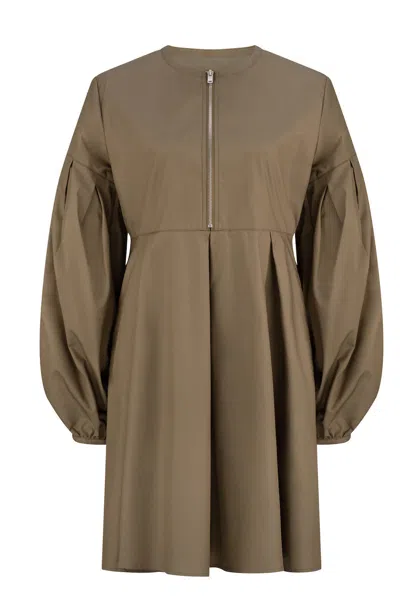 Dref By D Women's Eris Balloon Sleeve Dress - Army Green