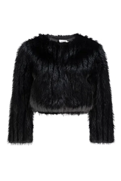 Dref By D Women's Gingko Faux Fur Bolero - Black