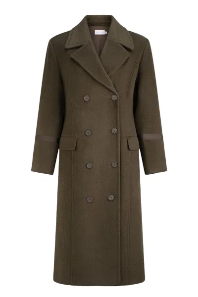 Dref By D Women's Green Jonquil Coat - Dark Khaki