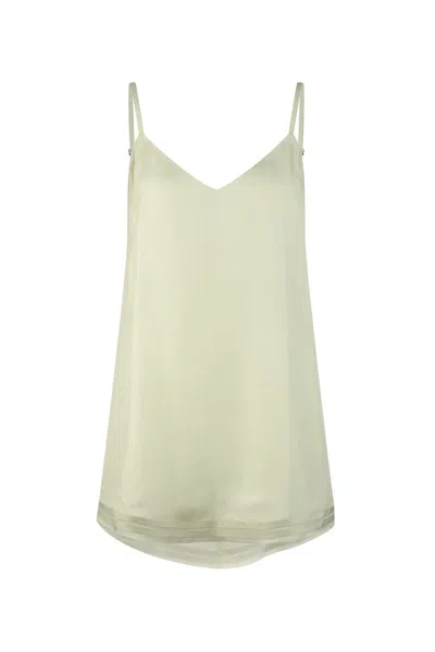 Dref By D Women's Green Maldives Pure Silk Cami - Avocado