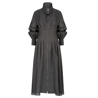 Dref By D Women's Grey Manhattan Maxi Dress - Charcoal