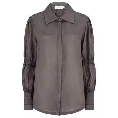 Dref By D Women's Grey Mira Shirt - Charcoal