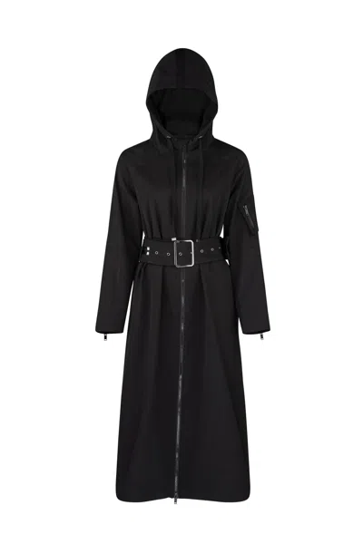 Dref By D Women's Helene Hooded Trench Coat - Black
