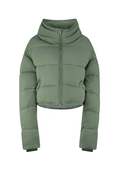 Dref By D Women's Nova Cropped Puffer Jacket - Ivy Green