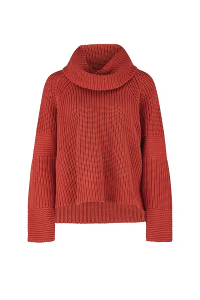 Dref By D Women's Pink / Purple Vela Chunky Knit Jumper - Terracotta Pink In Pink/purple