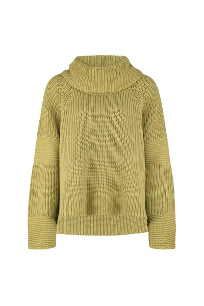 Dref By D Women's Vela Chunky Knit Jumper - Cactus Green