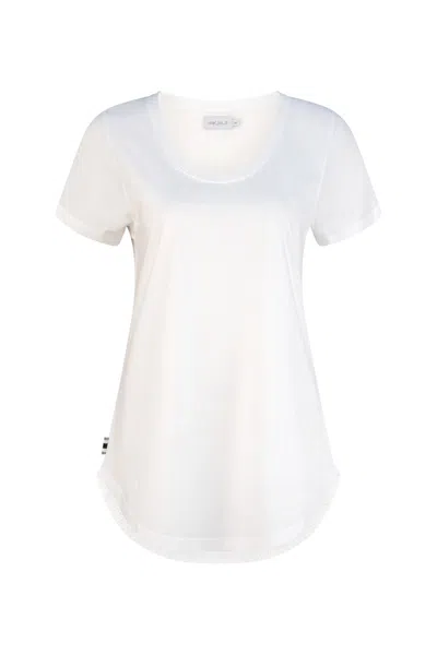 Dref By D Women's White London Fitted Cotton Tee - Ivory
