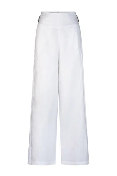 Dref By D Women's White St Tropez Linen Tuxedo Pant - Ivory