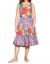 Dress Addict Joy Dress In Mixed Bouquet In Multi