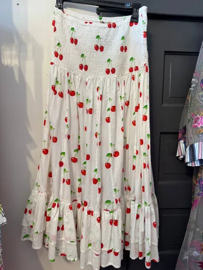 Dress Addict Women's Cherry Lulu Skirt/dress In White