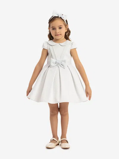 Dress & Fleur Baby Girls Dress With Headband In White