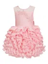 Dress & Fleur Embellished Ruffled Dress In Pink