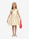 Dress & Fleur Girls Cherry Dress With Matching Bag In Green