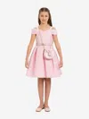 Dress & Fleur Girls Dress With Bag And Belt In Pink