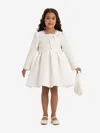 Dress & Fleur Girls Dress With Bolero And Matching Bag In White